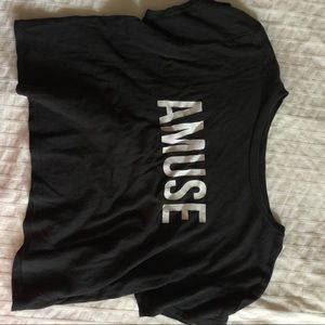 amuse black tee